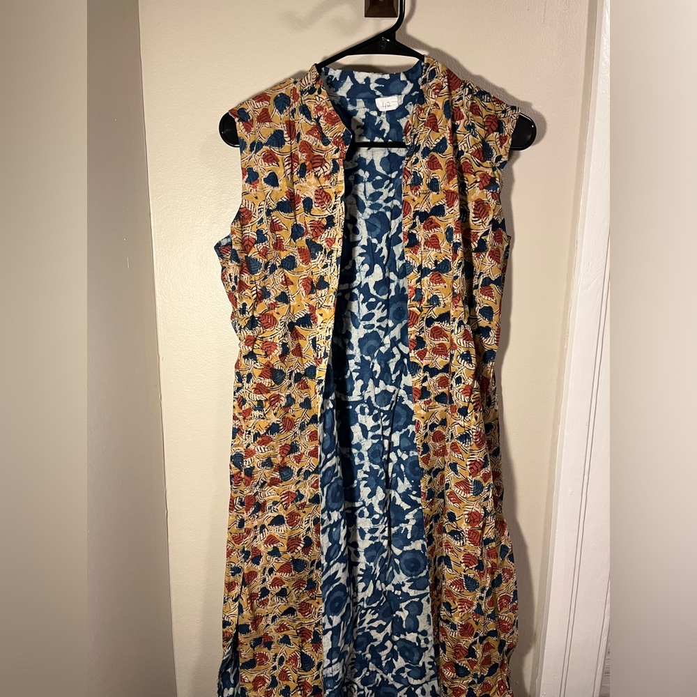 Unique Artsy reversible cotton vest: bought in India